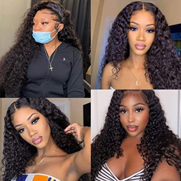 Good Quality Brazilian 20 Inch Deep Wave Wig longer Length Hair Lace Front Wig - Picture 6 of 6